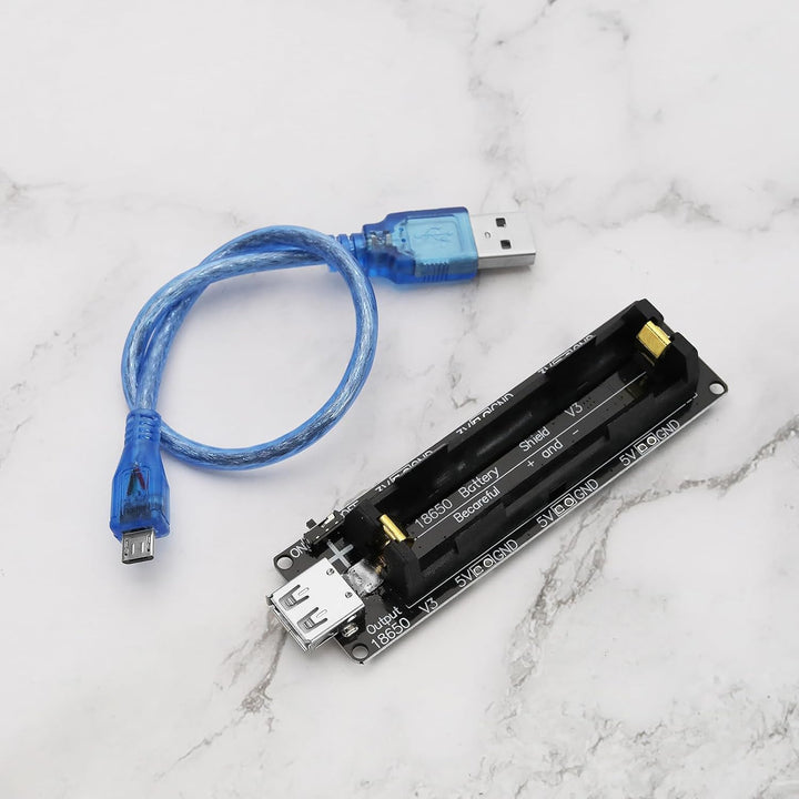 2 Satz 18650 Lithium Li-Ionen Akku Erweiterungsschild 5V-3V Micro USB Modul 600mA 3V/1A 5V/3A mit La