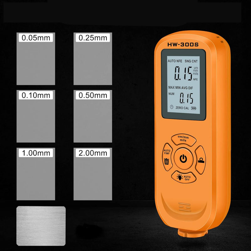 HW-300S Lackdickenmesser, Tester und Detektoren Andere Tester und Detektoren 3 Einheiten (Um, Mm, Mi