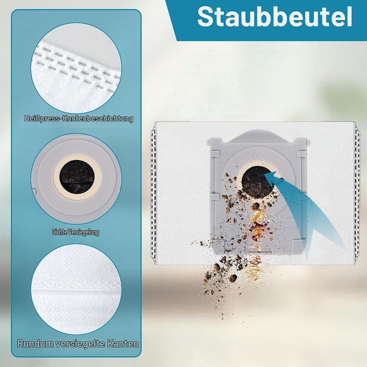 Heykewi Zubehörset für ECOVACS DEEBOT T30C Omni / T30C Omni Gen2 Saugroboter Ersatzteile, 1 Hauptbür