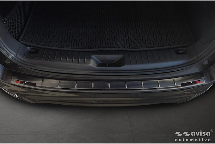 Avisa Schwarz Edelstahl Heckstossstangenschutz kompatibel mit Mazda CX-60 (KH_) 2022- &