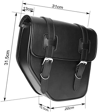 BS-Motoparts Satteltasche für Hyosung Aquila GV 125 Texas Schwarz rechts