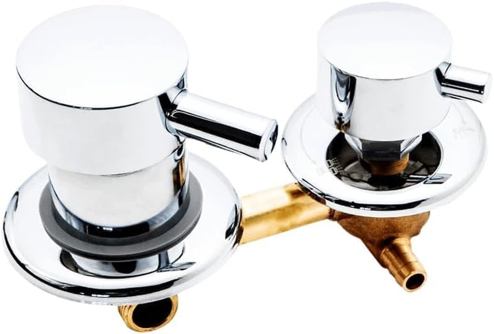 AFRUDDR 2/3/4/5 Wege Wasserablauf Schraubengewinde Mittenabstand 10cm 12,5cm Mischventil Messing Bad