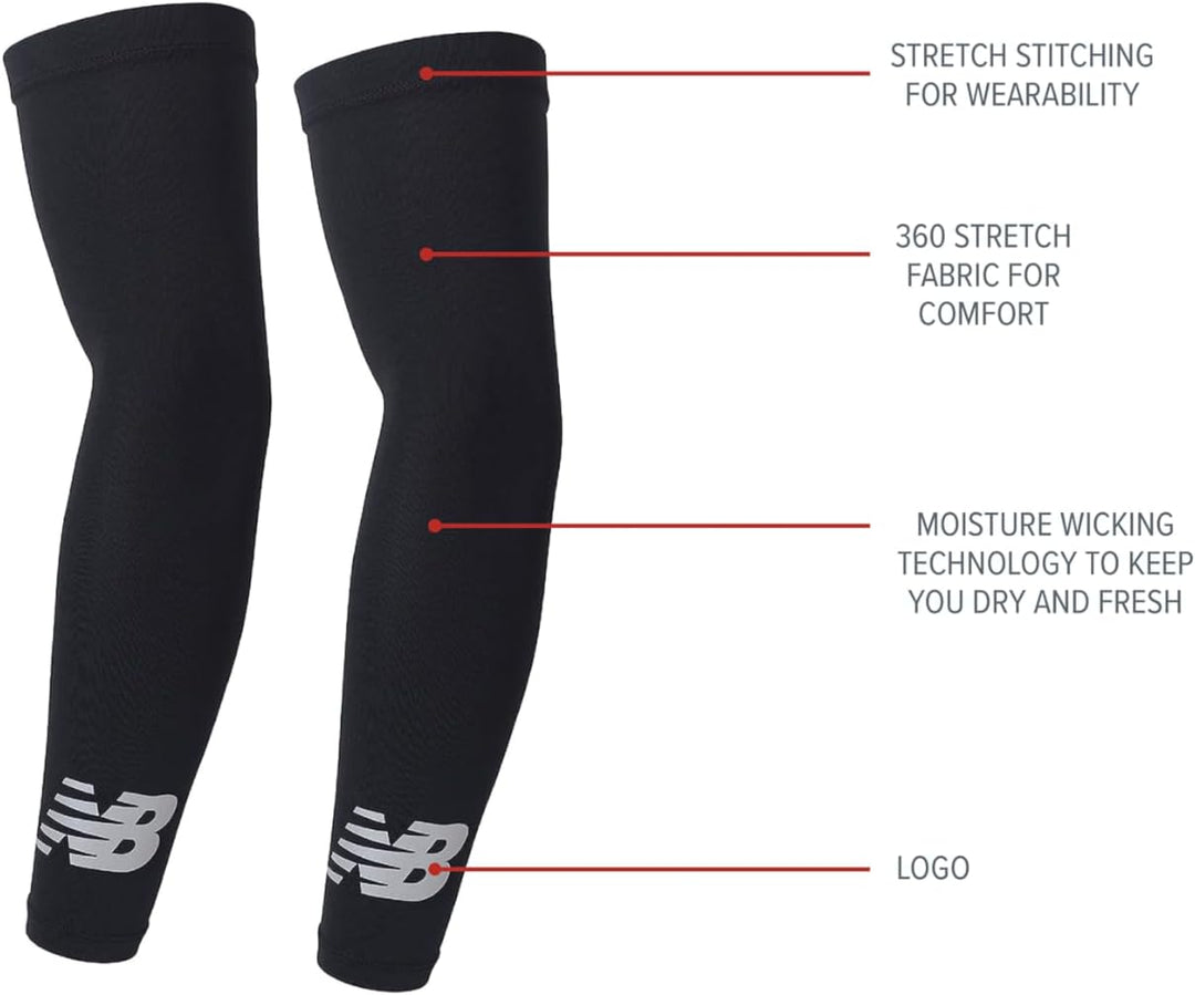New Balance Unisex Outdoor Sport Kompression Armstulpen Armwärmer 1 Paar, Black Desert Camo S-M