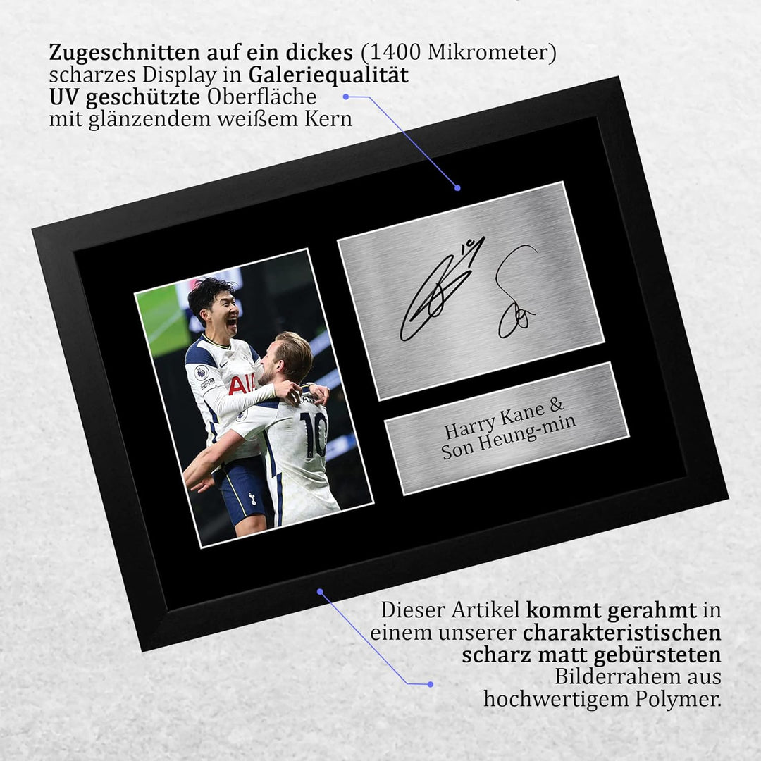 HWC Trading FR A4 Harry Kane & Son Heung-min Tottenham Hotspurs Spurs Geschenke gedrucktes signierte