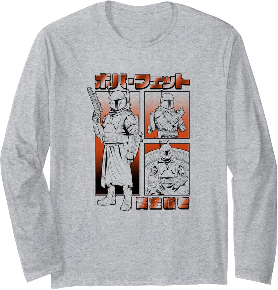 Star Wars: The Mandalorian Boba Fett Manga Langarmshirt