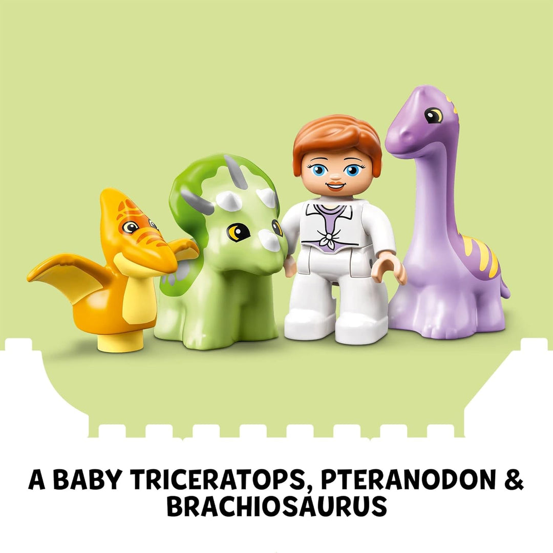 Lego DUPLO Jurassic World Dinosaur Nursery 10938 Building Toy Set with 3 Animals for Ages 2+ (27 Pie