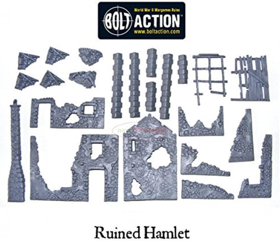 Ruined Hamlet (3x buildings) Warlord (28mm)