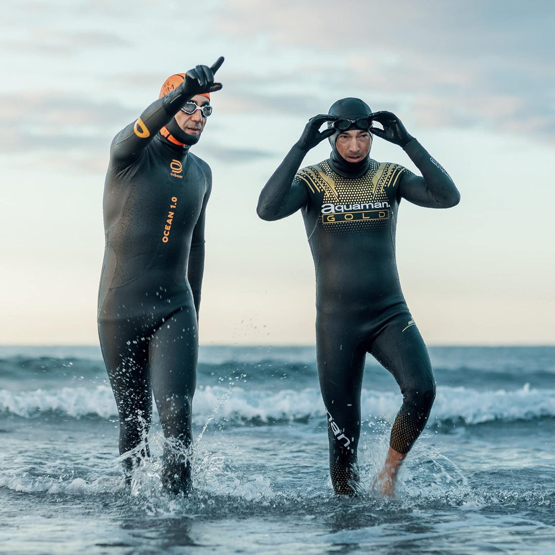 Buddyswim 2,5 mm Dicke Neoprenbadekappe für Freiwasserschwimmen. Kälteisolierende Neoprenmütze mit K