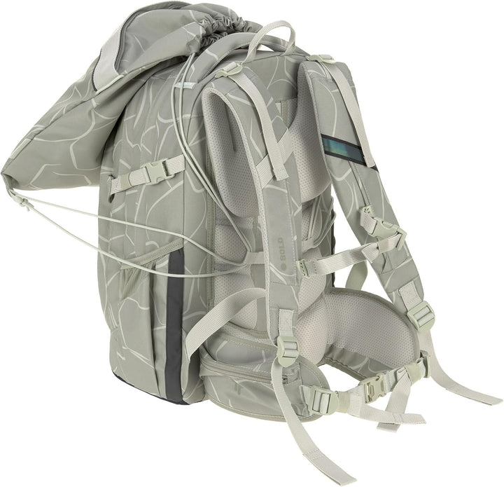 BOLD Lässig Kinder Turnbeutel Sportbeutel mit Rucksackfunktion/School String Bag Bold Curve sage Grü