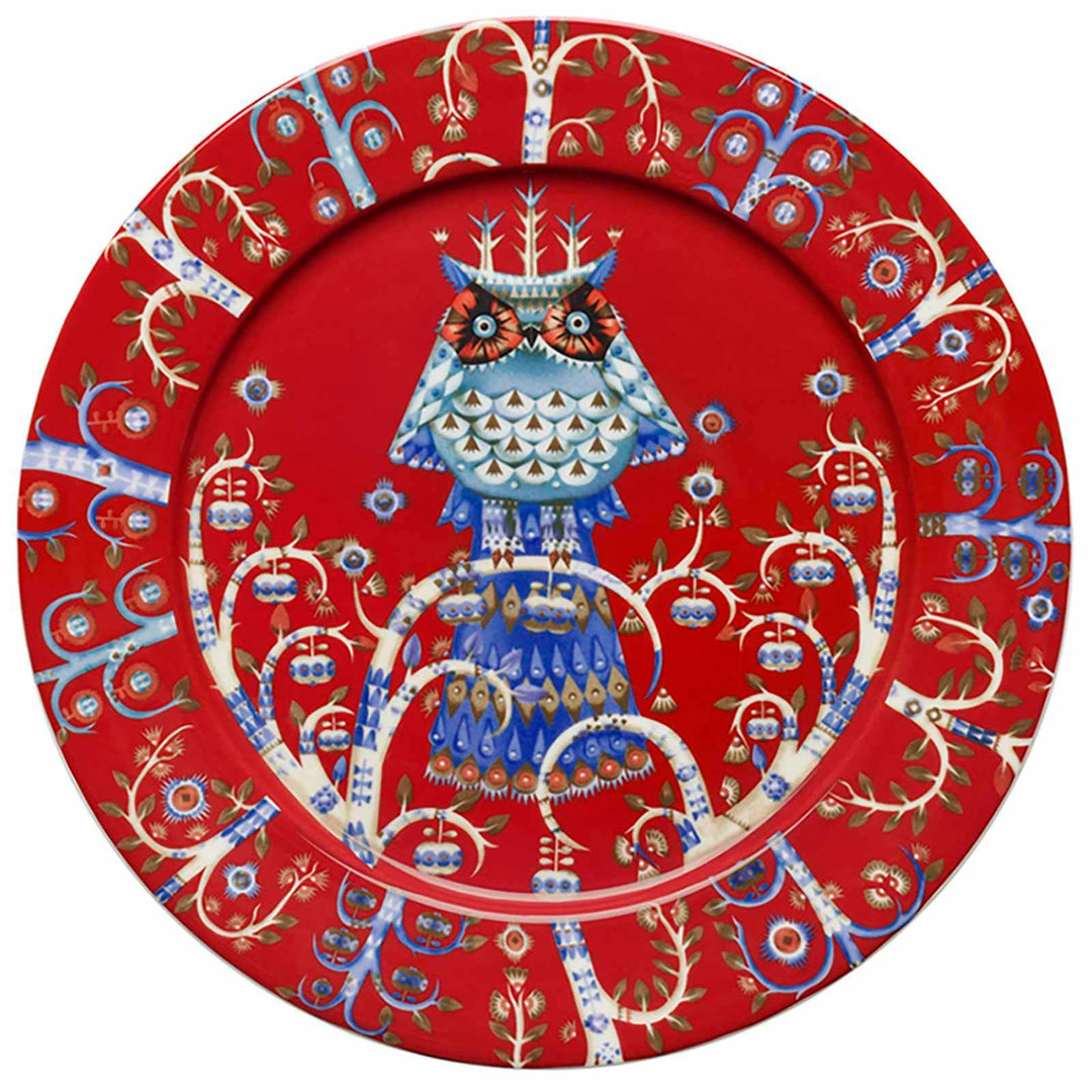 Iittala Taika Teller, Porzellan, 27 cm 27 cm Rood, 27 cm Rood