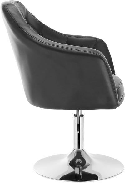 WOLTU® BH104sz 1x Barsessel Loungesessel, stufenlose Höhenverstellung, verchromter Stahl, Kunstleder