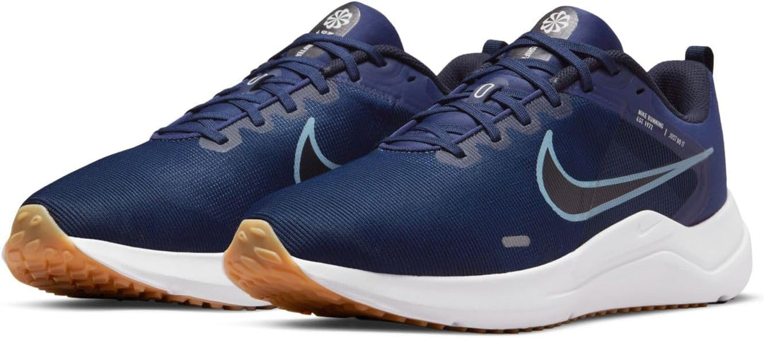 Nike Herren Downshifter 12 Sneaker 42 EU Midnight Navy Worn Blue Dark Obsidian, 42 EU Midnight Navy