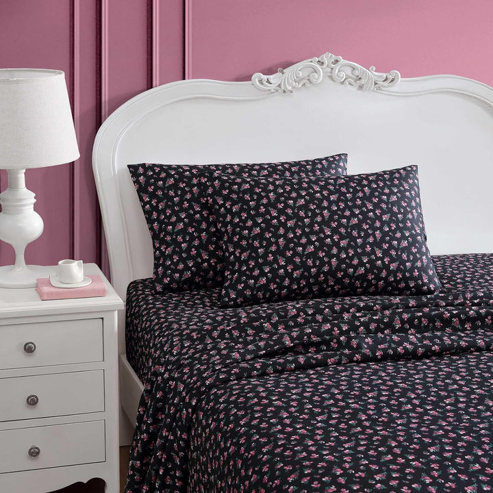 Betsey Johnson - Twin XL Sheet Set, Soft & Lightweight Bedding, Fade & Wrinkle Resistant (Bouquet Di