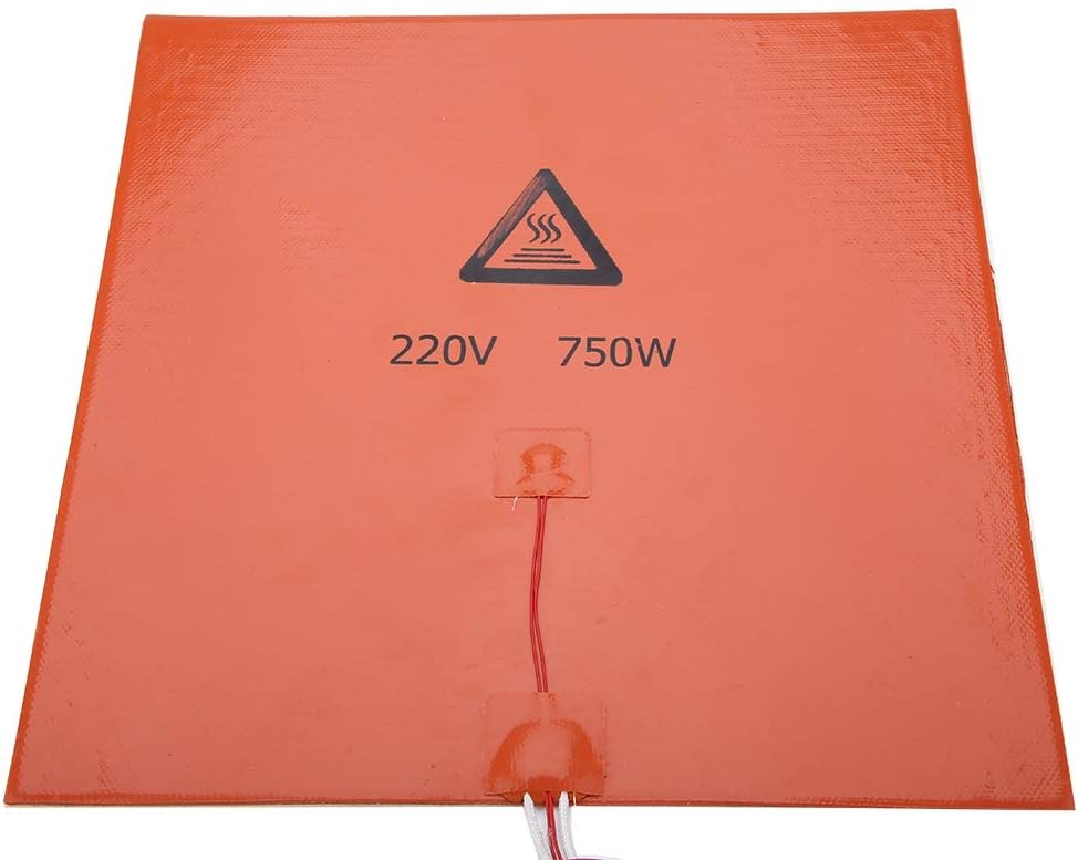 Beheiztes 3D-Pinter-Silikonbett mit Kleberücken, 3D-Druckerzubehör Hot Bed Pad, Umwandlung in hohe t