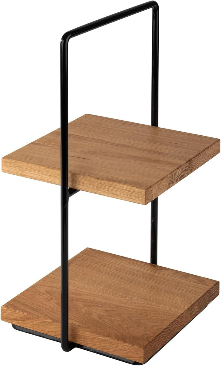 APS 33302 Buffetbrett Perfecto SMALL, Eichenholz, 20 x 20 cm, Höhe 2 cm, passender Buffetständer 330