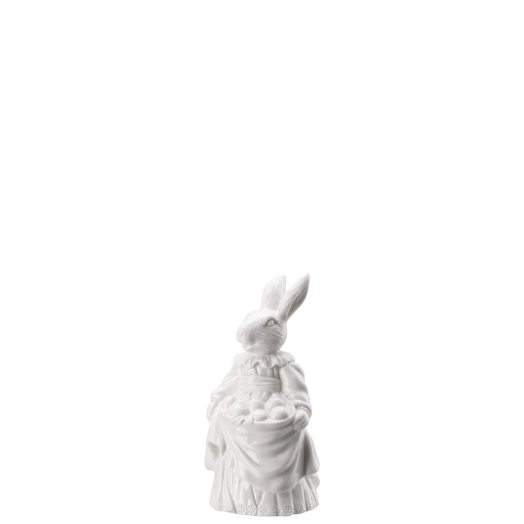 Hutschenreuther Hasenfiguren Weiss Hasenfrau mit Eiern
