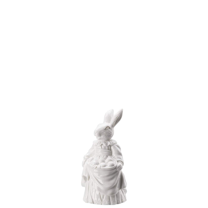 Hutschenreuther Hasenfiguren Weiss Hasenfrau mit Eiern
