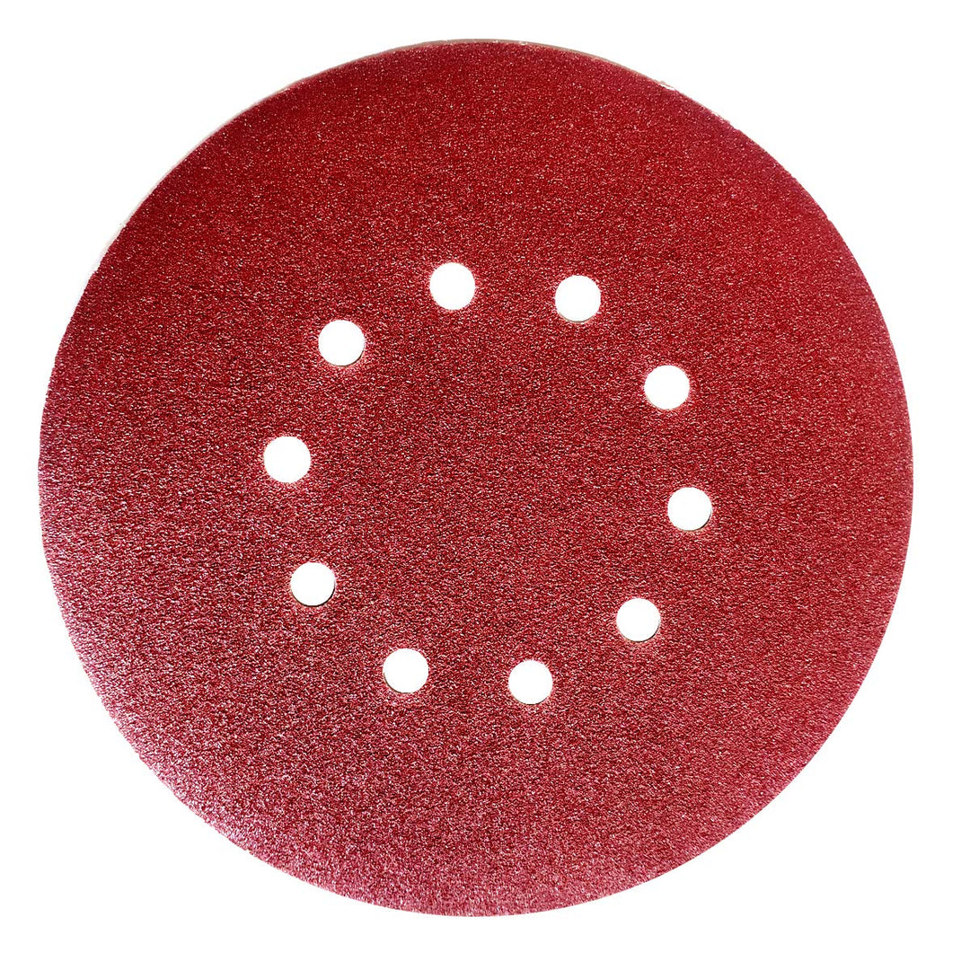 Schleifpapier 225 mm 10 Loch Körn. 40-180 Schleifblatt mit Klettbelag für Trockenbauschleifer Winkel