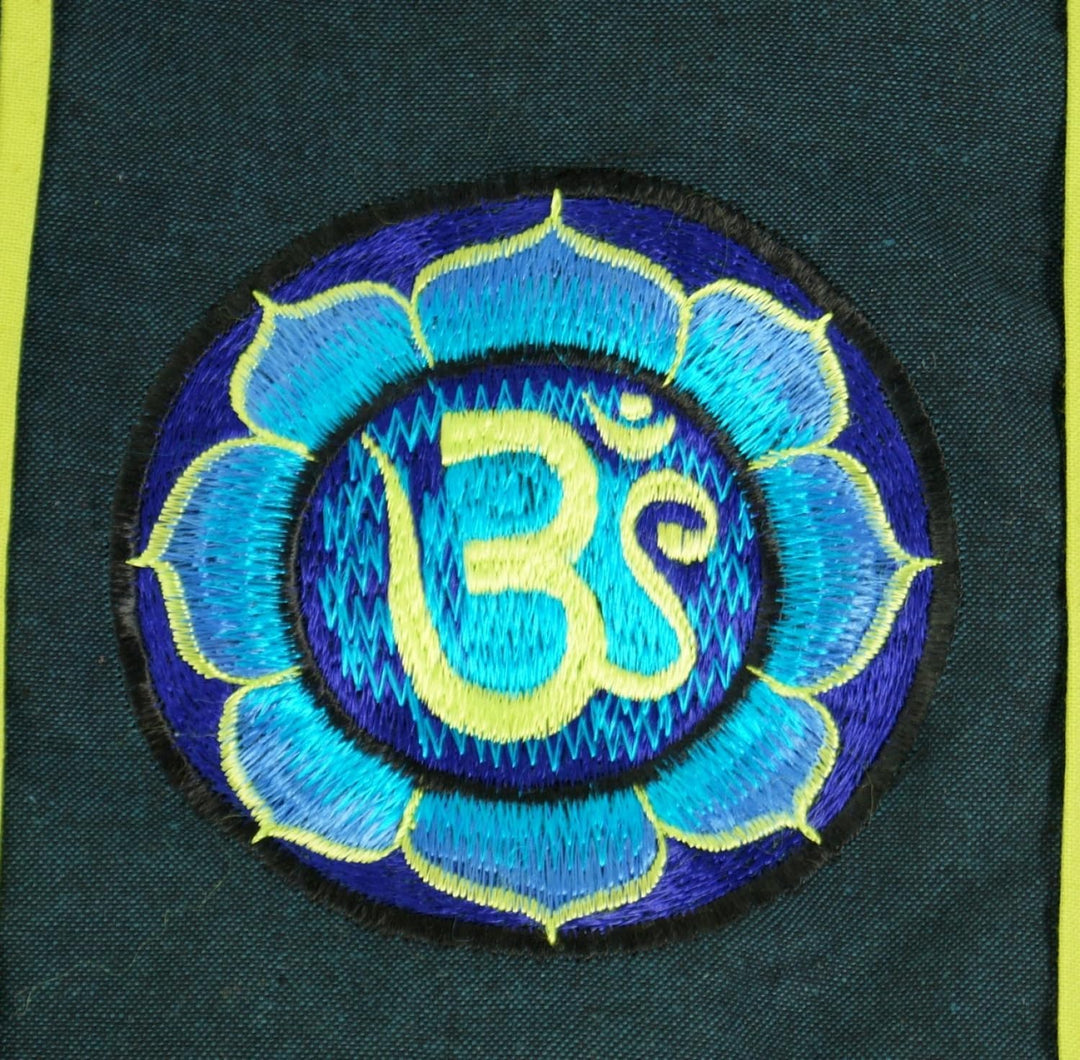 GURU SHOP Yogamatten-Tasche Om, Unisex - Erwachsene, Baumwolle, 65x15x15 cm Einheitsgrösse Dark Petr