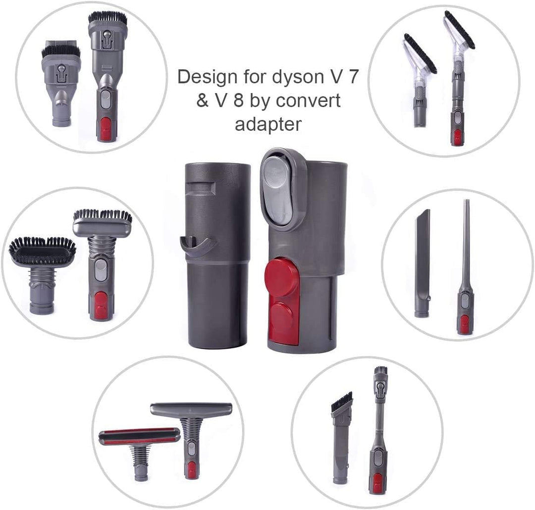 KEEPOW Zubehör Set Bürste für Dyson V7 V8 V10 V11 V15 SV10 SV11, Düse Bodendüse Ersatz Kit für Dyson
