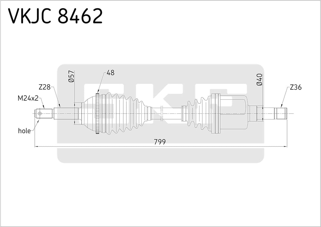 SKF VKJC 8462 Antriebswelle