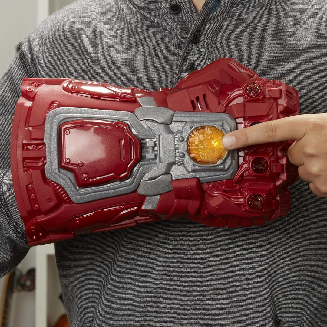 Marvel Avengers: Endgame Red Infinity Gauntlet Electronic Fist Roleplay Toy with Lights and Sounds f