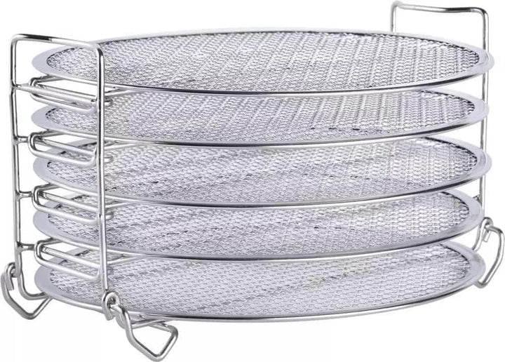Ziva Instant Topf Edelstahl Wäscheständer - 5 Schichten - Geeignet für Crisp 8 Liter