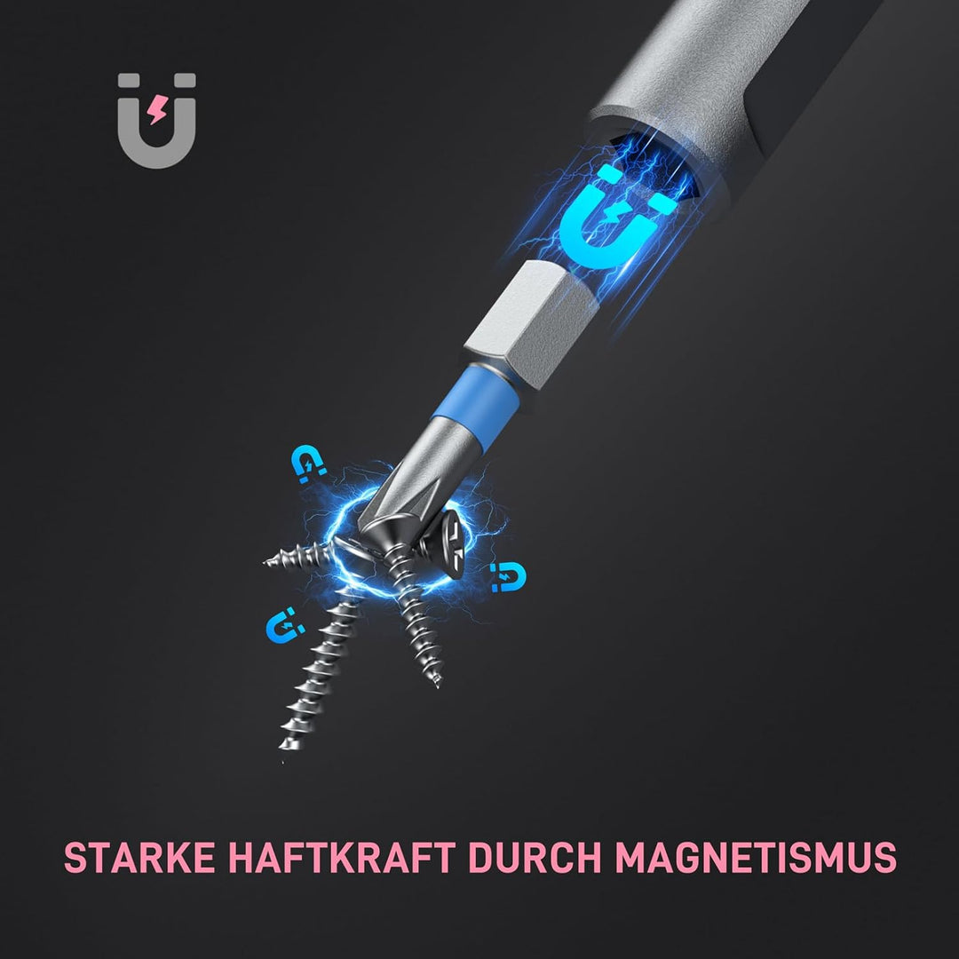 42 in 1 Präzisions Schraubendreher Set Magnetisch, Multi-Bit Reparatur Werkzeug für Laptop, Handy, S