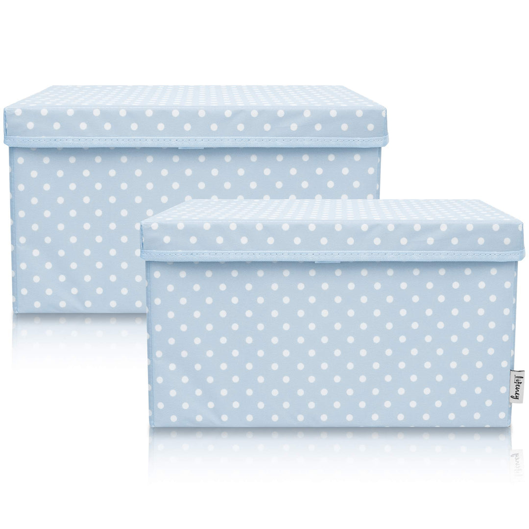 2-Set Aufbewahrungsbox Kinder (37x25x21cm) I Aufbewahrungskorb für Kinderzimmer und Wohnbereich I Ki