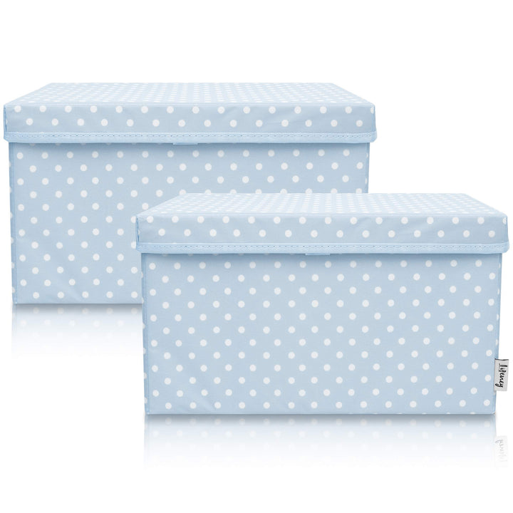 2-Set Aufbewahrungsbox Kinder (37x25x21cm) I Aufbewahrungskorb für Kinderzimmer und Wohnbereich I Ki
