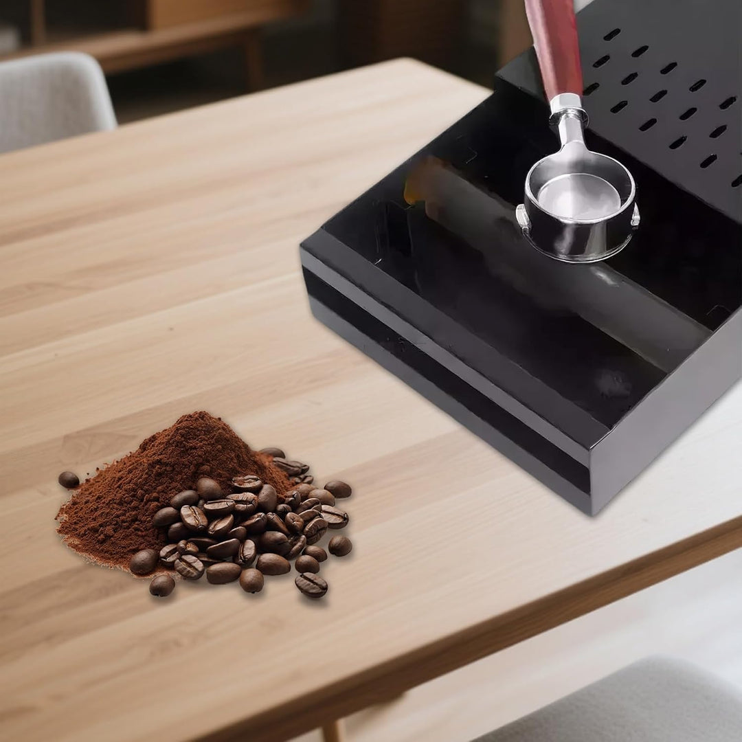 Kaffee-Abklopfbehälter aus Edelstahl, Kaffee-Abklopfbehälter in Schubladenform, Abnehmbarer Kaffeesa