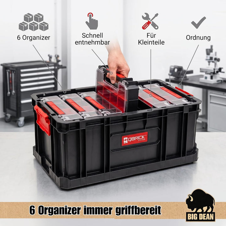 BigDean Qbrick System TWO Box 200 inklusive 6 Organzier