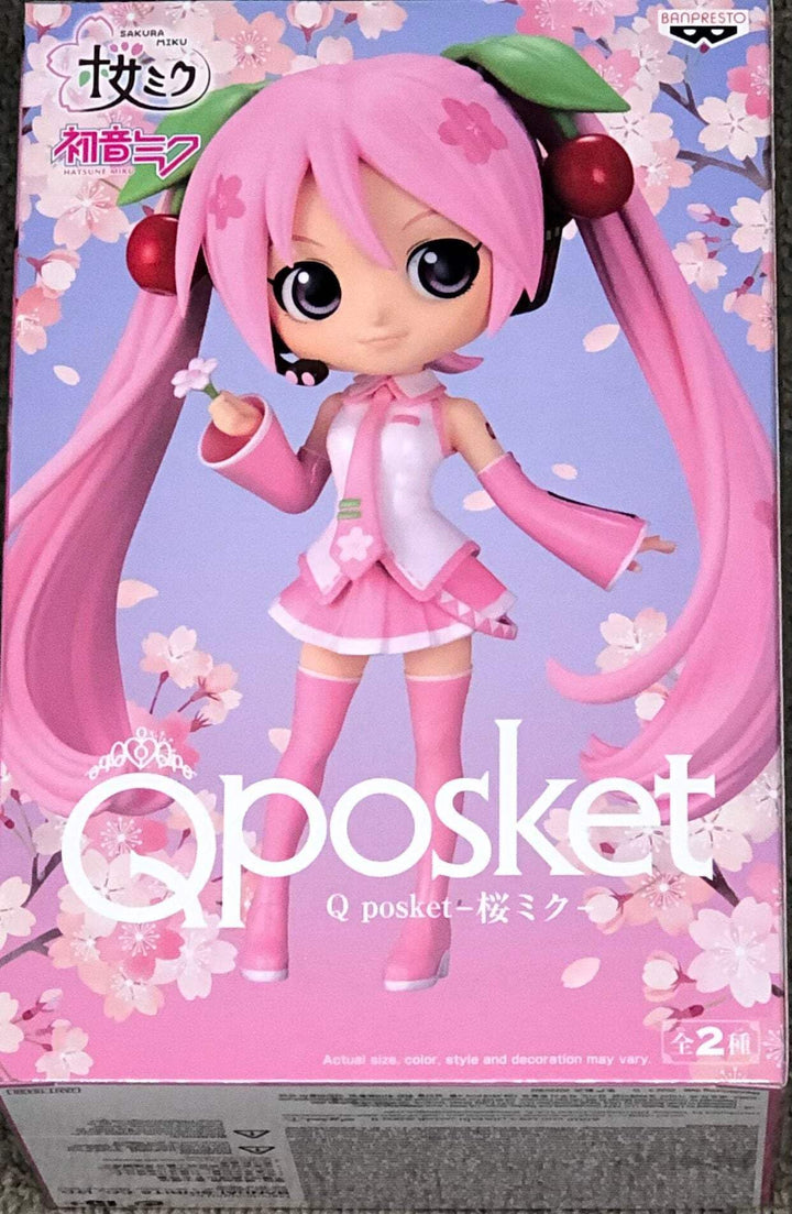 Banpresto Hatsune Miku Sakura Miku Q Posket 14 cm