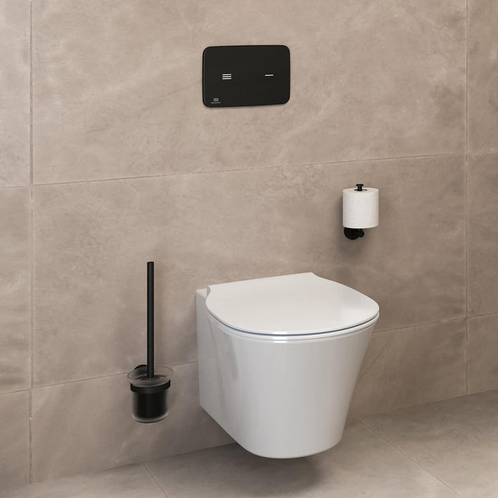 Ideal Standard A9132XG IOM Papierrollenhalter ohne Deckel Silk Black, ohne Deckel Silk Black