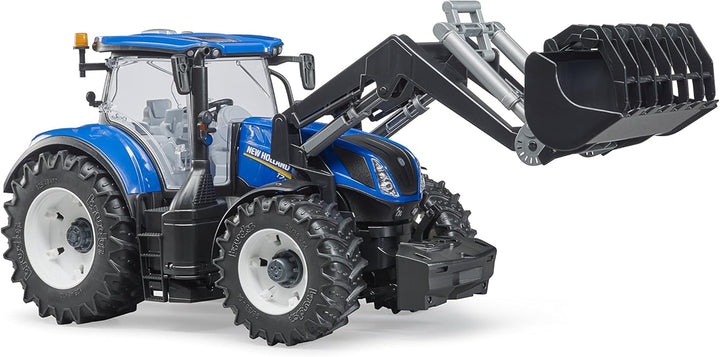 bruder 03121 - New Holland T7.315 mit Frontlader - 1:16 Bauernhof Landwirtschaft Traktor Trecker Sch