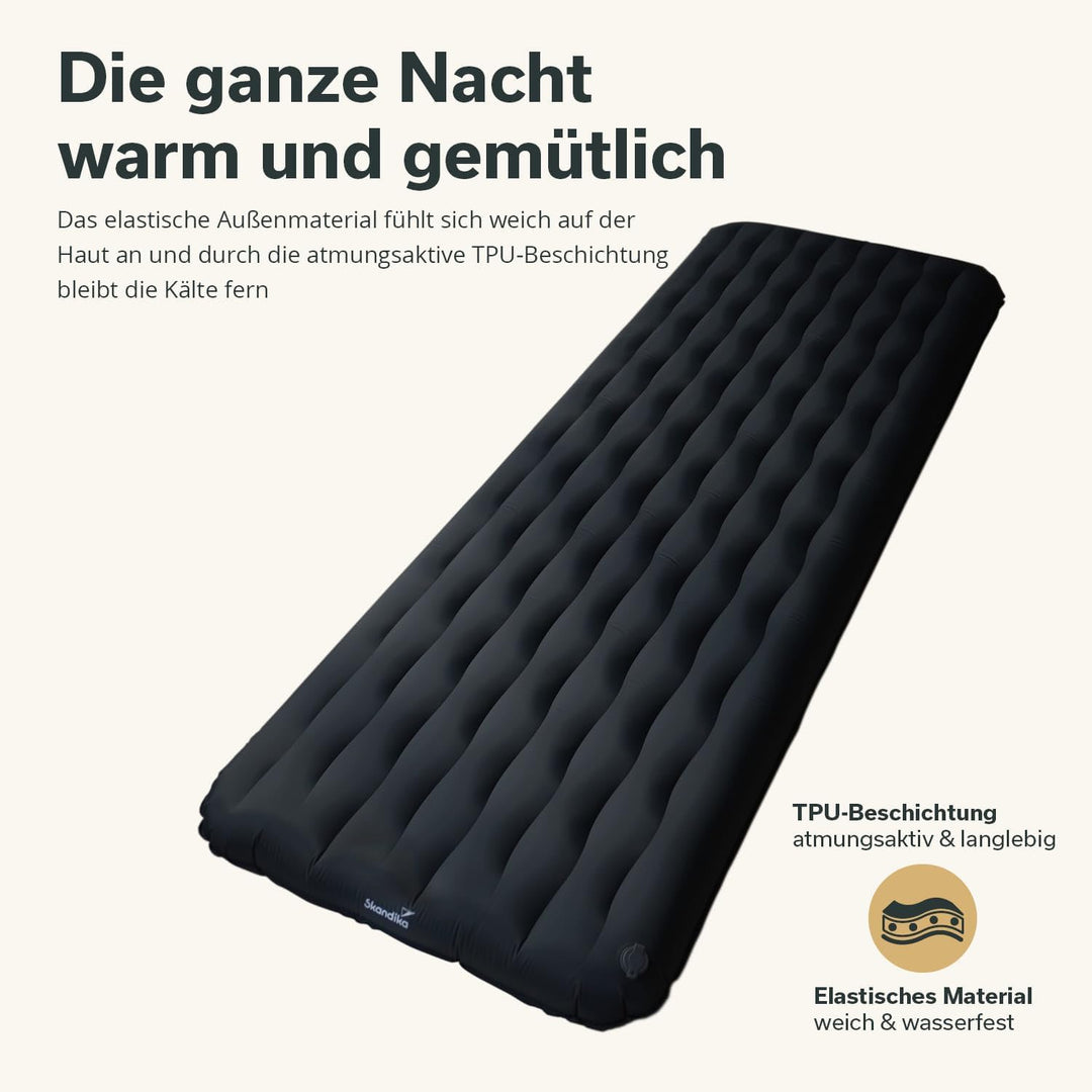 Skandika Isomatte Elite/Exclusive Air Single/Double | aufblasbare Matratze, kleines Packmass, leistu