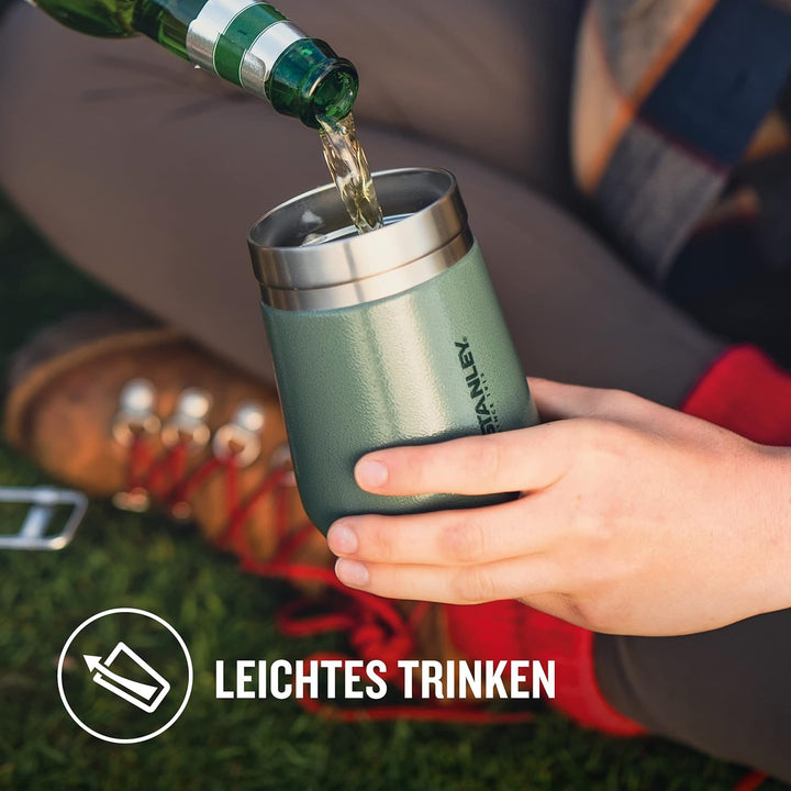 Stanley Go Everyday Thermotasse 0.29L - Edelstahl Thermobecher für Wein, Cocktails, Kaffee, Tee - Hä