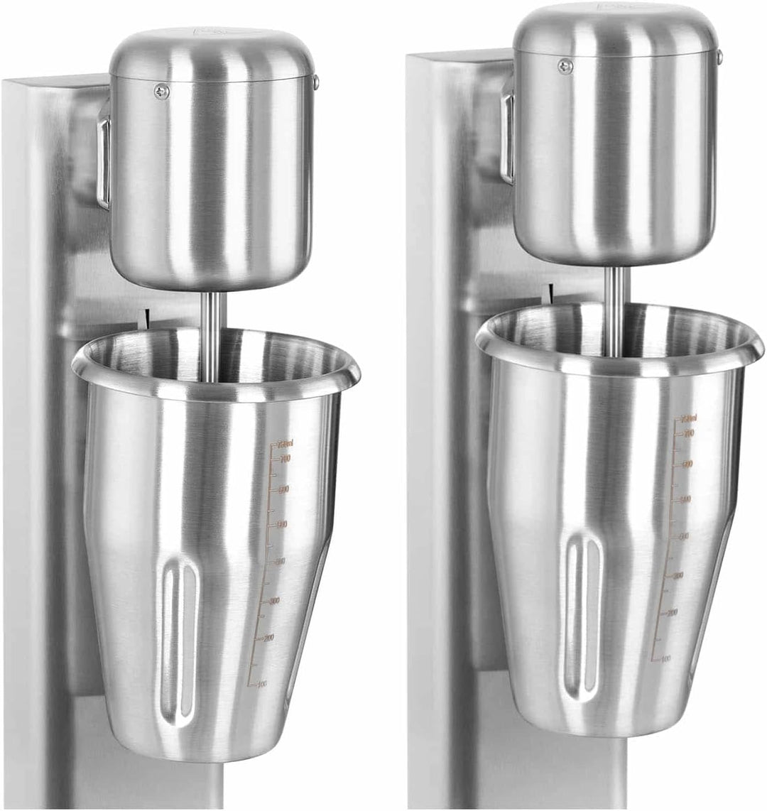 Royal Catering RCPMS-160S Milchshaker doppelt 2 x 1 l 15.000 U/min Edelstahl Standmixer Hochleistung