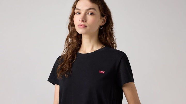 Levi's Damen Perfect Tee T-Shirt XXS Mineral Black, XXS Mineral Black