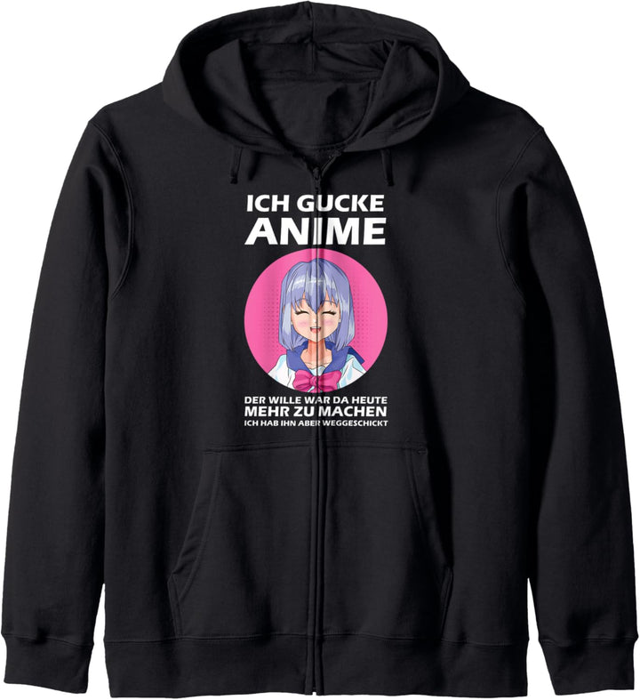 Ich gucke Anime Manga Kapuzenjacke