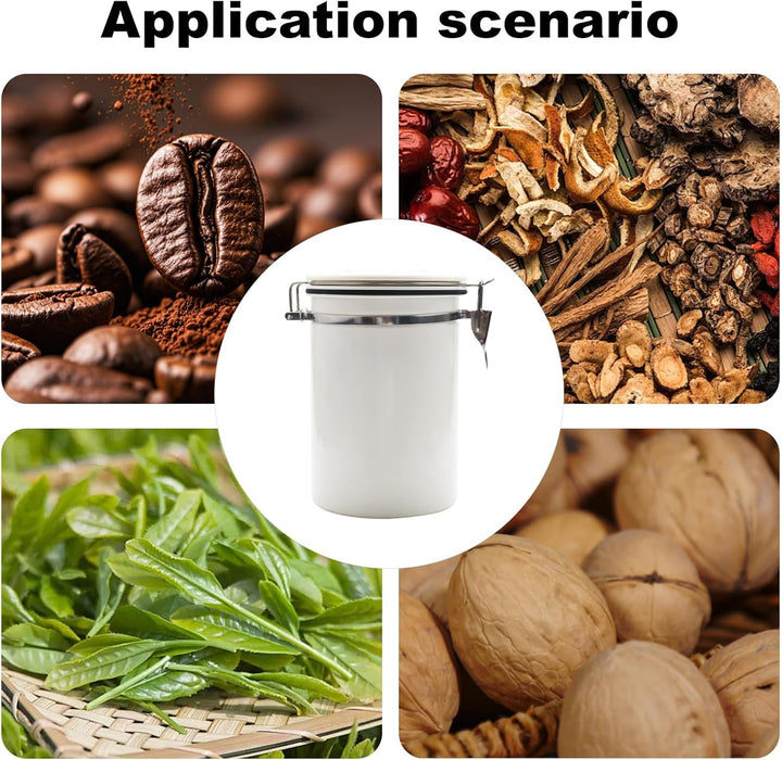Coffee Bean Container (1.8 L), Airtight, Coffee Canister, Stainless Steel Material, Suitable for Cof