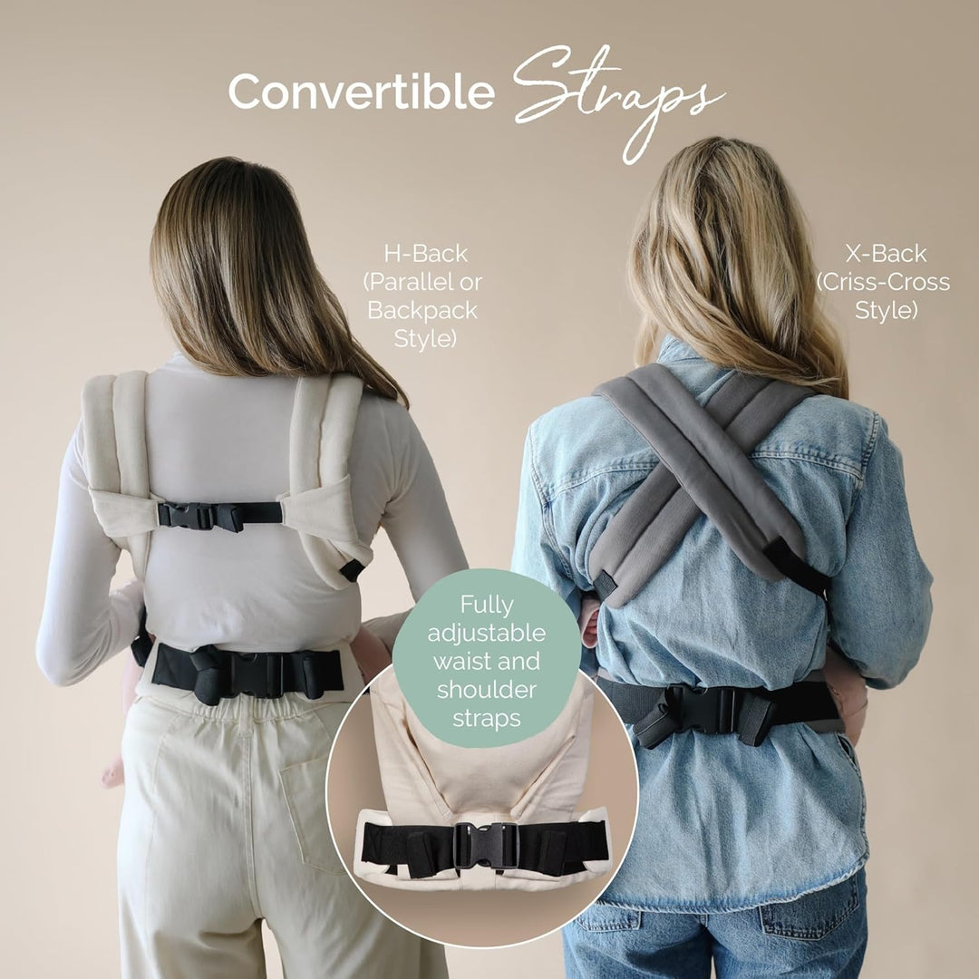 Boba Auri Babytrage Neugeboren bis Kleinkind - 100% Baumwolle-Premium, 3 ergonomische Tragepositione