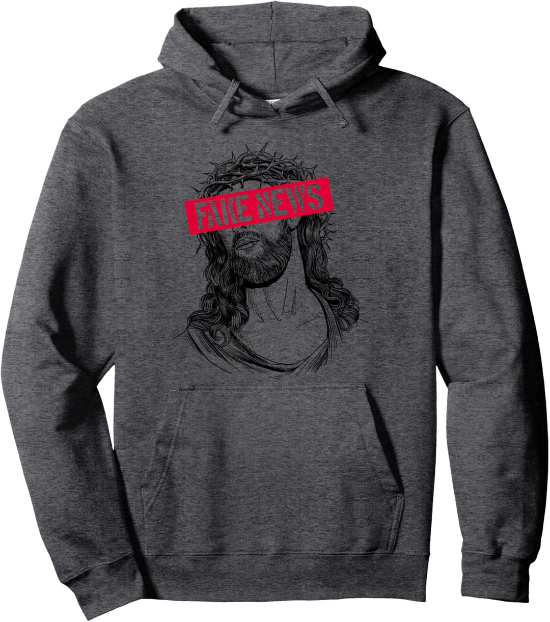 Blackcraft-Antichristhemd Jesus Fake News Skeptic Atheist Pullover Hoodie