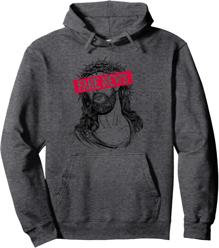 Blackcraft-Antichristhemd Jesus Fake News Skeptic Atheist Pullover Hoodie