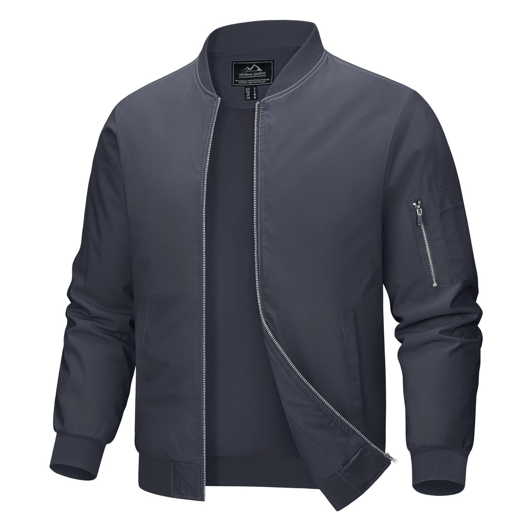 MAGCOMSEN Blouson Herren Jacke Leichte Bomberjacke Winddichte Übergangsjacke Freizeit Fliegerjacke m