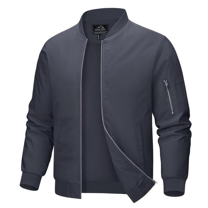 MAGCOMSEN Blouson Herren Jacke Leichte Bomberjacke Winddichte Übergangsjacke Freizeit Fliegerjacke m