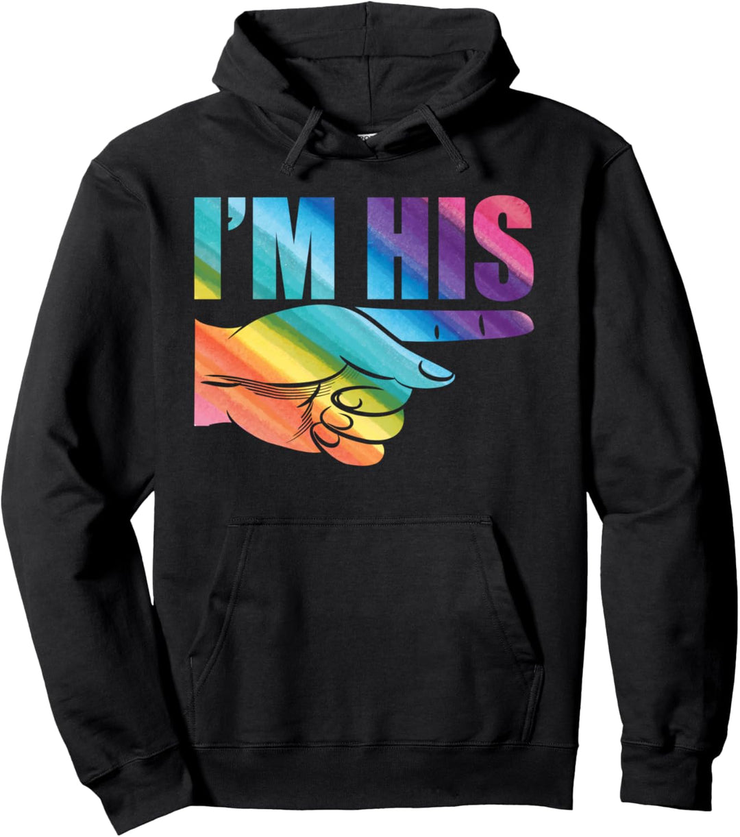 I'm His He's Mine LGBT Valentinstag 14. Februar Geschenk Pullover Hoodie
