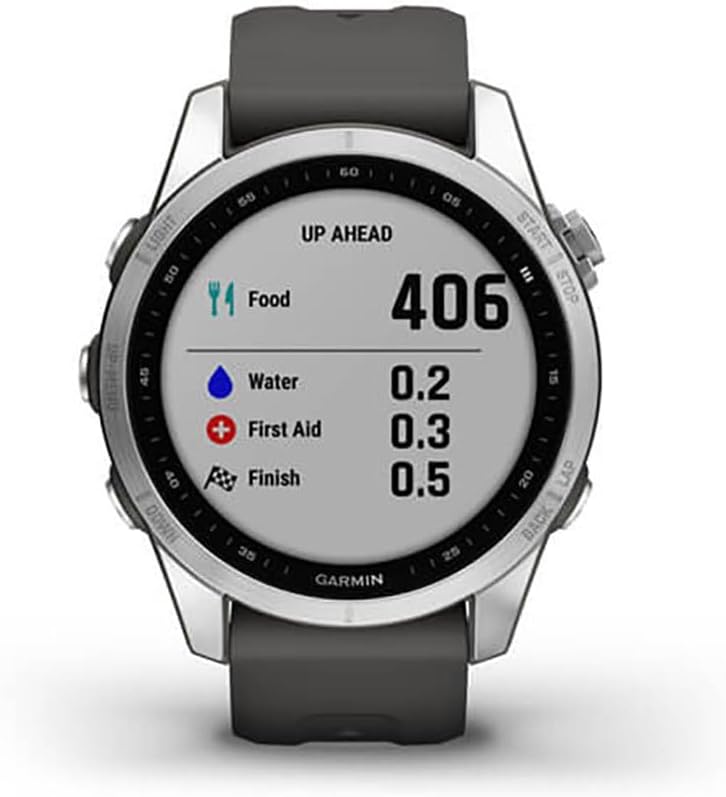 Garmin fenix 7 – GPS-Multisport-Smartwatch mit Farbdisplay und Touch-/Tastenbedienung, TOPO-Karten,