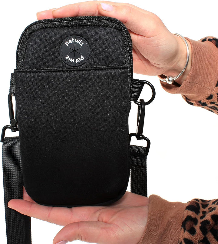 pet wiz Hundetasche mit abnehmbarem und verstellbarem Gurt (schlanke und leichte Hundetasche), Schla