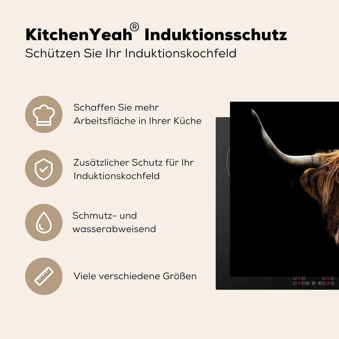 Herdabdeckplatte Einteilig Herdabdeckung Abdeckplatte für Ceranfeld Abdeckung Induktionskochfeld Auf